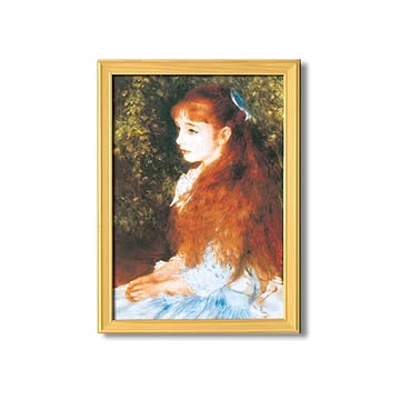 世界の名画 桧フレーム【絵画額】ルノワール名画額(桧)「可愛いイレーネ」
