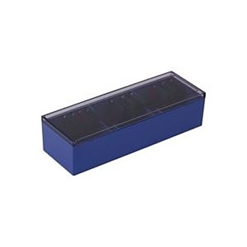 （まとめ）キングジム 名刺整理箱 75 青【×3セット】