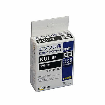 エプソン用 互換インクカートリッジ KUI-BK ブラック LNEPKUI-BK 管理No. 4582458927680