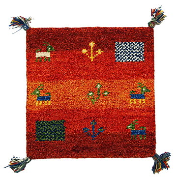 ギャッベ チェアパッド GABBEH D16 約40×40cm OR 270034201