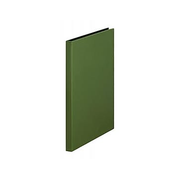 （まとめ） キングジム レザフェスU クリアーファイル A4判タテ型 40ポケット オリーブ 【×3セット】