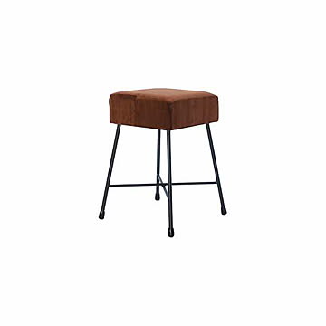 SIKAKU シカク HONI LOW STOOl -SIKAKU- HONI ロースツール 四角 11321 / 11322 / 11323 別珍 クロカワ鉄 イス 椅子 いす 昭和レトロ