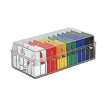 まとめ ナカバヤシ 名刺分庫 600名用ビビッドカラー PHM-101CM 1個 ×10セット