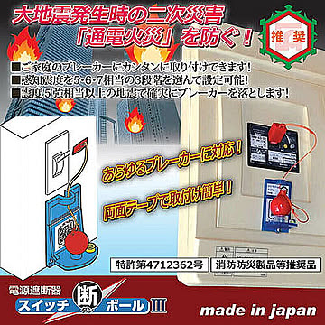 エヌ・アイ・ピー 家庭用 電源遮断器　スイッチ断ボール3 810828 管理No. 4560494850025