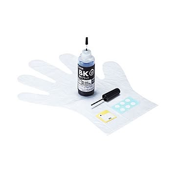 （まとめ） サンワサプライ 詰替えインクBC-345用 INK-C345B60S 【×3セット】