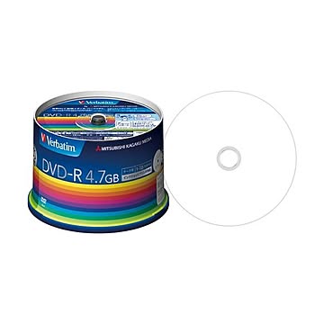(まとめ) バーベイタム データ用DVD-R4.7GB 1-16倍速 スピンドルケース DHR47JP50V3 1パック(50枚) 【×10セット】