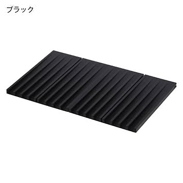 山崎実業 折り畳み水切りトレー タワー ブラック