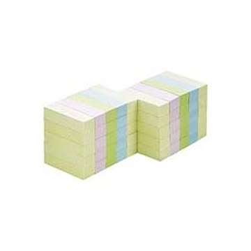 (業務用3セット) ジョインテックス 付箋/貼ってはがせるメモ 【50×15mm/混色】 100枚*50冊 P513J-M-50