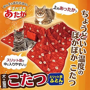 ぽかぽかあったか犬猫用こたつ