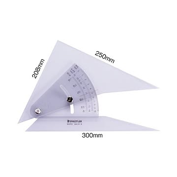 （まとめ） ステッドラー マルス 勾配三角定規 25cm 964 51-10 1個 【×2セット】