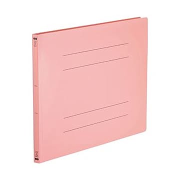 （まとめ）TANOSEE フラットファイル（再生PP）A3ヨコ 150枚収容 背幅18mm ピンク 1パック（5冊）【×10セット】