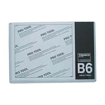 まとめ TRUSCO 厚口カードケース B6THCCH-B6 1枚  ×100セット