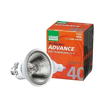 (まとめ) ウシオライティング ダイクロハロゲンアドバンス 40W 中角 E11口金 ミラー付 JDR110V40WLM／KUV-H 1個  【×5セット】