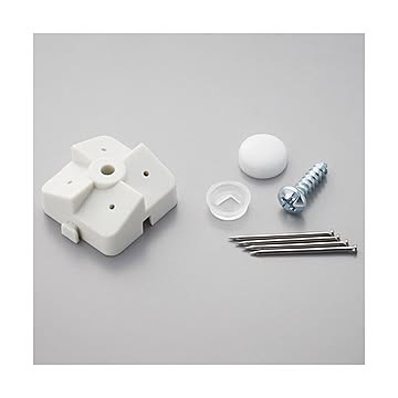 （まとめ） 光 パンチングボードパーツ 石膏ボード用止め具セット 白 （4組入／パック） PBST-2 1セット（5パック） ×5セット