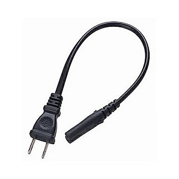 YAZAWA　ACアダプタ用コード付プラグ2P　ACP2002BK 管理No. 4966307214044