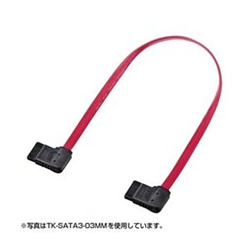 （まとめ）サンワサプライ 右右L型シリアルATA3ケーブル TK-SATA3-05MM【×3セット】