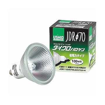 （まとめ） ウシオライティング ダイクロハロゲン 100W 広角 E11口金 ミラー付 JDR110V57WLW／K7UV-H 1個 【×2セット】