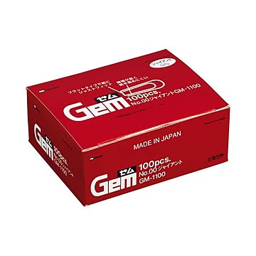 (まとめ) ミツヤ ゼムクリップ ジャイアント 53mm GM-1100 1箱(約100本)  【×30セット】