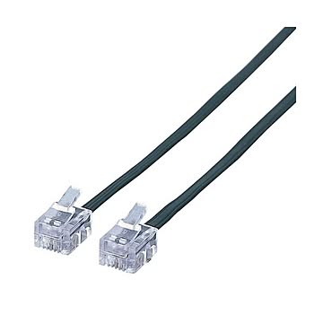 まとめエレコム スリムモジュラケーブル6極4芯 ブラック 1m MJ-1BK 1本×10セット