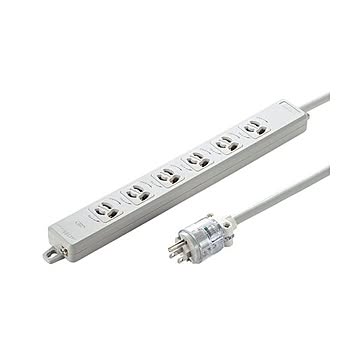 サンワサプライ 医用接地プラグ付き電源タップ TAP-HPM6-3W