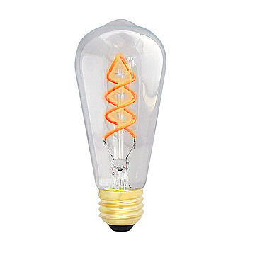 スパイラル エジソンバルブ LED電球 E26 調光器対応
