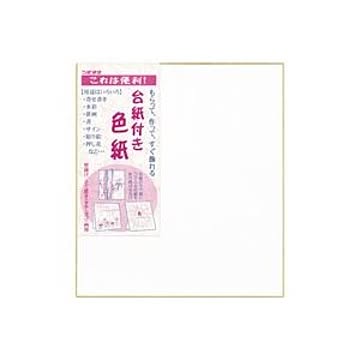 （まとめ）菅公工業 立てかけ色紙 ケ139 白【×20セット】