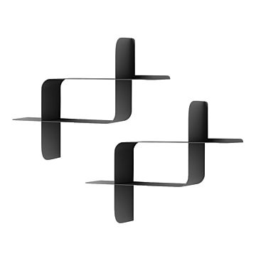 Umbra アンブラ Montage Metal Wall Shelves 2pcs モンタージュ シェルフ メタル 2個組 / 壁面収納 ディスプレイシェルフ 収納棚 収納ラック ウォールシェルフ