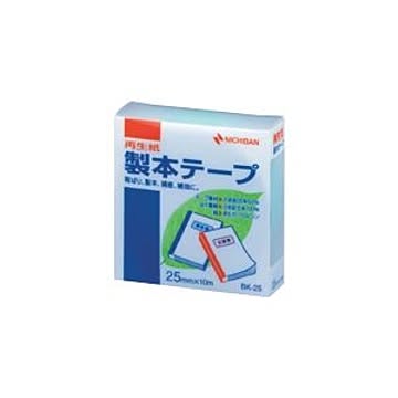 （まとめ） ニチバン 製本テープ〈再生紙〉 25mm幅 BK-2531 パステルグリーン 1巻入 【×10セット】