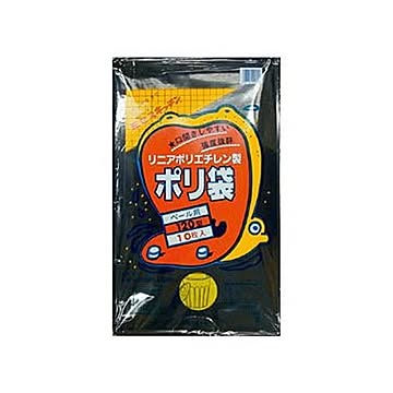 （まとめ）積水フィルム 積水 120型ポリ袋 黒#120-2 N9794K 1パック（10枚）【×10セット】