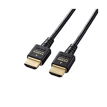 エレコム HDMIケーブル/HDMI2.1/ウルトラハイスピード/スリム/1.0m/ブラック DH-HD21ES10BK