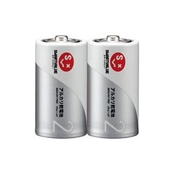 (業務用100セット) ジョインテックス アルカリ乾電池 単2×2本 N122J-2P
