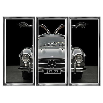 Brookpace Fine Arts Mercedes ガルウィング TT7 ピクチャーアート トリプティクコレクション 英国製