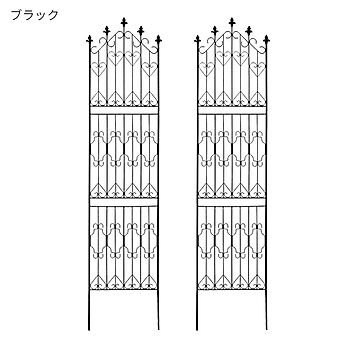 フェンス 組立式 2枚組 アイアンフェンス220 ハイタイプ DF010H-2P 幅530x奥行17x高さ2200mm 住まいスタイル