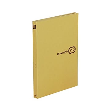 （まとめ）キングジム 図面ファイルGBクラフト表紙 A3 2つ折 背幅27mm 1143 1セット(5冊)【×3セット】