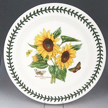 ポートメリオン　ボタニックガーデン　プレート25cm sunflower（ヒマワリ）BG05052　洋食器　イギリス　ボタニック