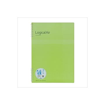 (業務用セット)ナカバヤシ ロジカルエアーWリングノートA4 方眼5mm 40枚 NW-A403S-G×5セット