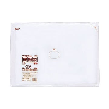 （まとめ） ジャパックス LD規格袋 500シリーズ16号 340×480mm 厚口タイプ L516 1パック（50枚） 【×10セット】