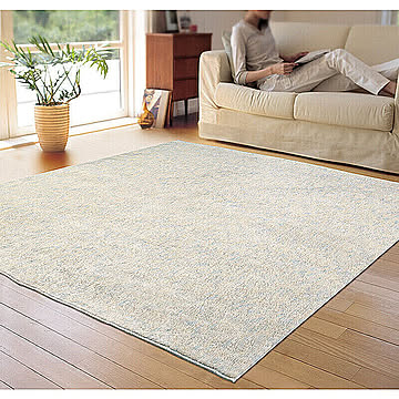 アスワン スーパークールストリーム ラグマット ラッシュホワイト 130×190cm