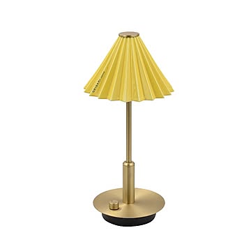 ORIGAMI LAMPポータブル ブラス イエロー  テーブルランプ おしゃれ 充電式 LED 北欧 ブラス レトロ テーブルライト かわいい 卓上ライト O