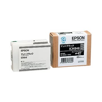 （まとめ） エプソン EPSON PX-P／K3インクカートリッジ マットブラック 80ml ICMB48 1個 【×6セット】