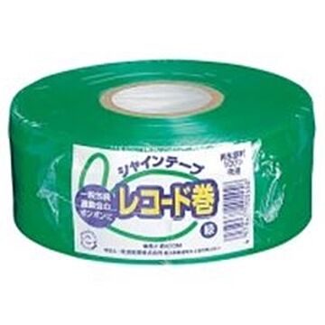 （まとめ）松浦産業 シャインテープ レコード巻 420G 緑×10セット