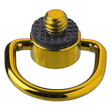 エツミ 1/4"スクリュー カメラストラップ用Dリング ゴールド VE-6952 管理No. 4975981847035