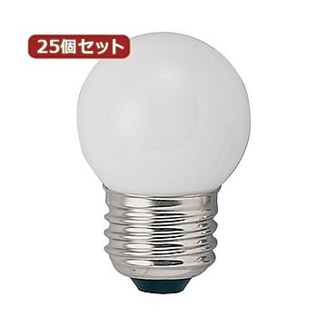 YAZAWA 25個セット ベビーボール球25WホワイトE14 G401425WX25