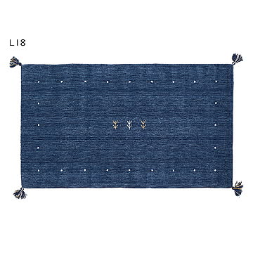 ギャッベ ラグ LORRI BUFF インド製 長方形 80x140cm 萩原