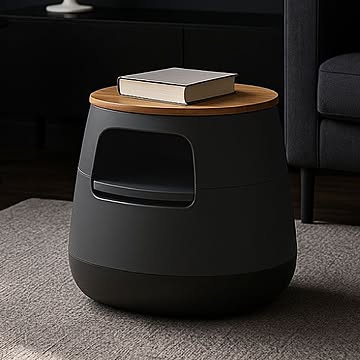 poapel 動かせるくつろぎ収納ローテーブル 木天板付き