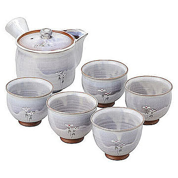 松尾邑華作 梅鉢草茶器揃 管理No. 4541352950118