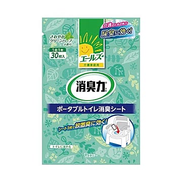 （まとめ） エステー エールズ 消臭力 ポータブルトイレ用消臭シート【×10セット】