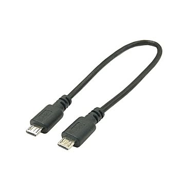 (まとめ)変換名人 USBケーブル20cm microHOST to microHOST USBMCH-MCH20×10セット