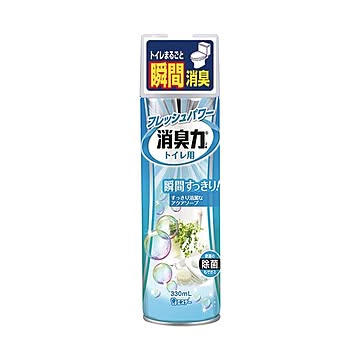 （まとめ） エステー トイレの消臭力スプレー アクアソープ 330ml 1セット（3本） ×4セット