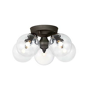 Tango-ceiling lamp 5 タンゴシーリングランプ 5 (LED球付属) AW-0396E 天井照明 シーリングライト ガラス製グローブ レトロ シンプル